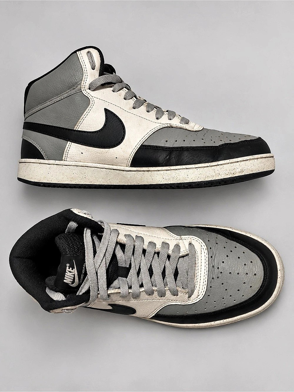 Nike Court Vision Mid Next Nature Men’s 10.5 light Gray Black White DN3577-002